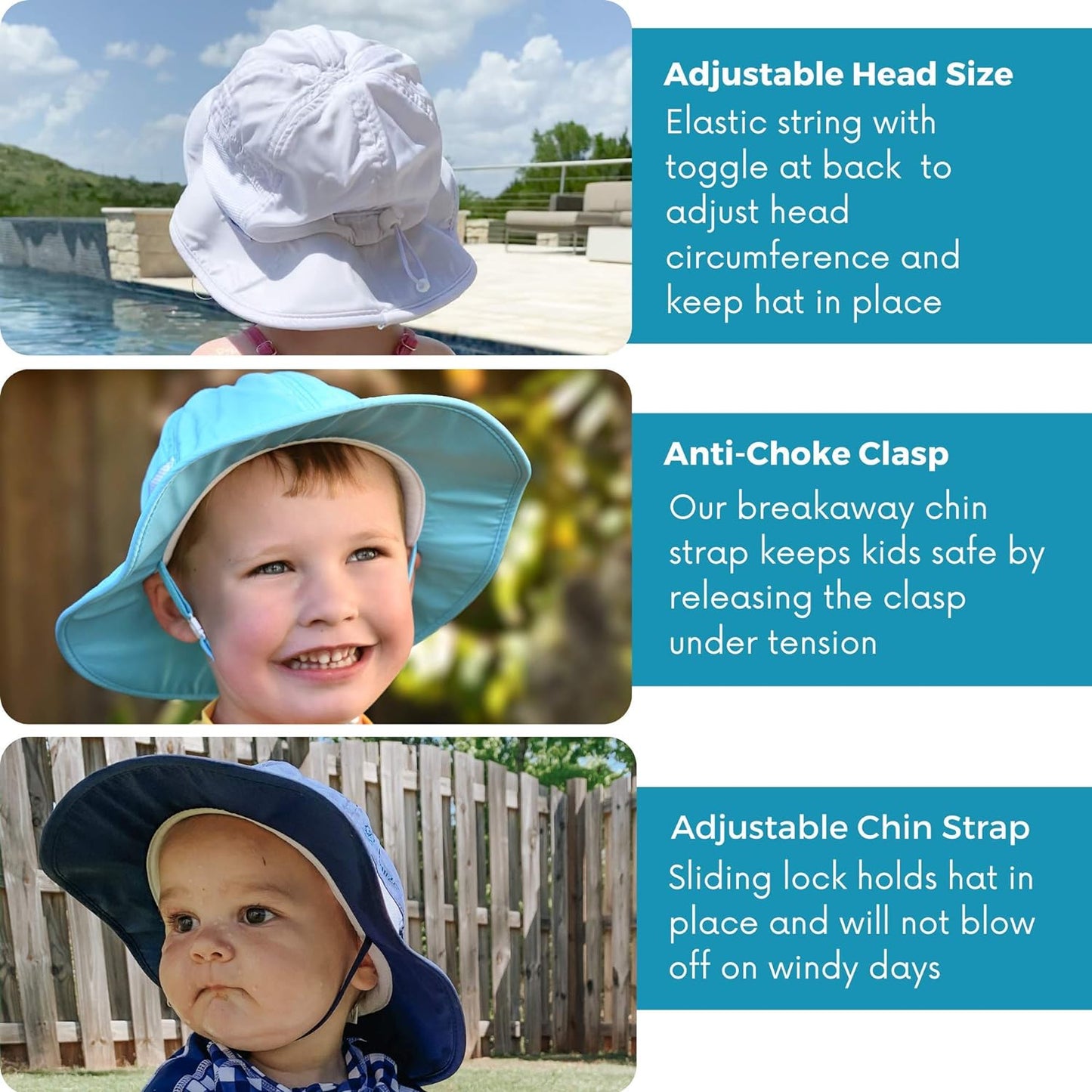 Wide Brim Sun Hat | UPF 50+ Protection for Baby, Toddler, and Kids